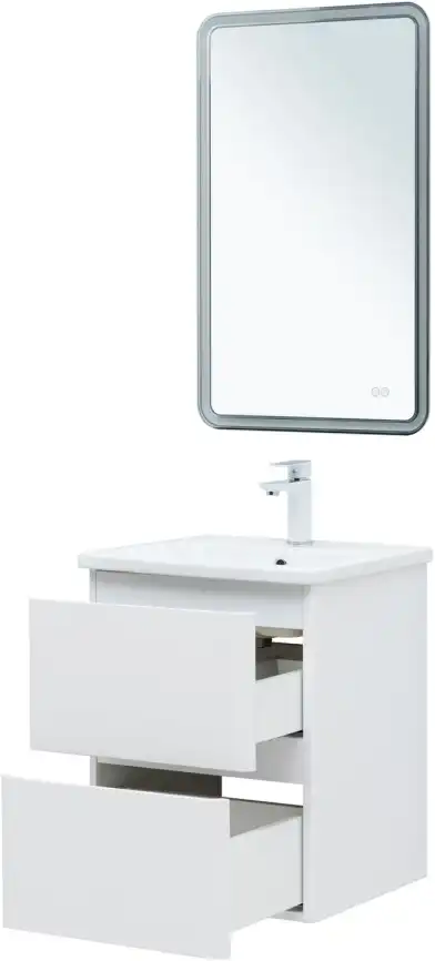 Тумба под раковину Aquanet Эмбер 50 белый матовый 330463 фото 7