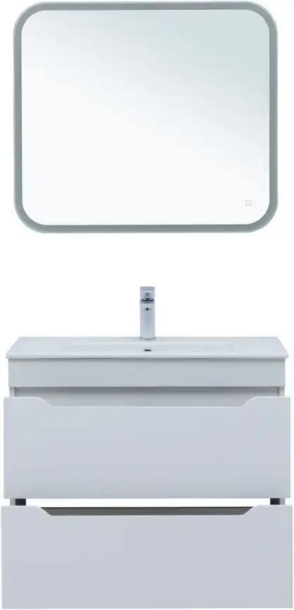 Тумба под раковину Aquanet Практика 80 белый матовый, 330459 фото 8