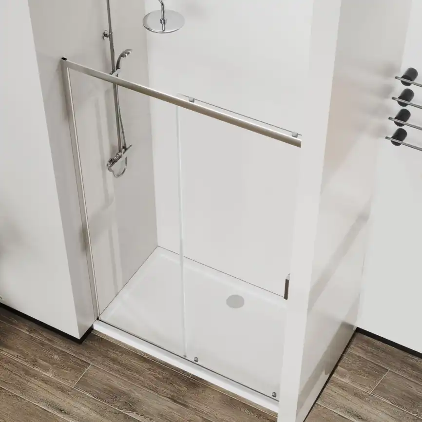 Душевая дверь Vincea City 130 см, VDS-5CT130CL, профиль Хром, стекло Прозрачное фото 3