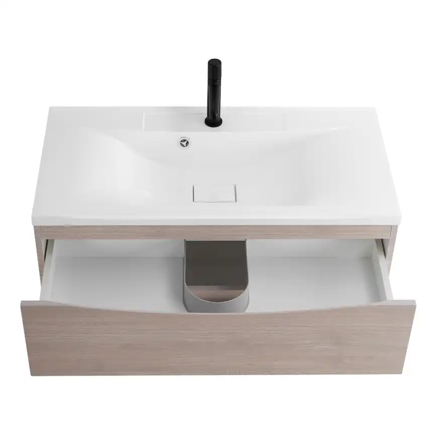 Тумба под раковину BelBagno MARINO-800-2C-SO-RG-P подвесная Rovere Grigio фото 15