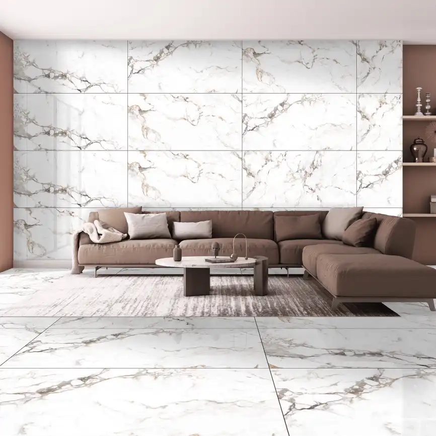 Керамогранит AZARIO REGAL BORGHINI GREY 80х160 Finish glossy (F231123019FG) фото 5