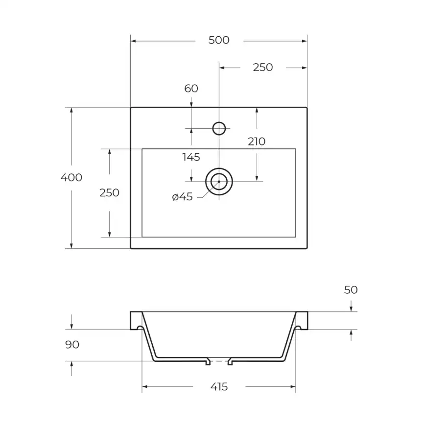 Тумба под раковину BelBagno PIETRA MINI-500AS-2C-SO-PT подвесная Stone фото 11