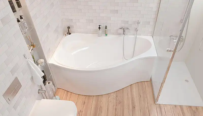 Акриловая ванна Marka One GRACIA 150х90 Асимметричная Белая Левая 01гр1590л фото 3