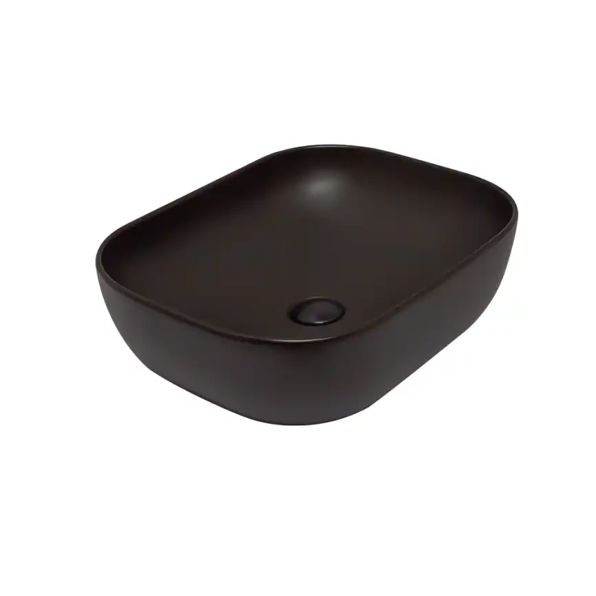 Раковина AVS Клара 51x40 черная матовая фото 1