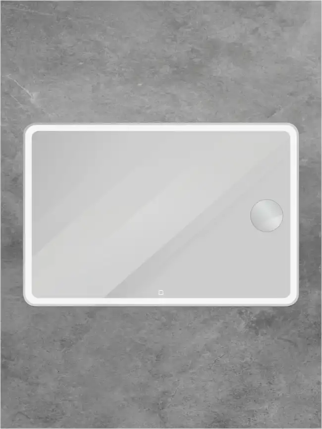 Зеркало BelBagno SPC-MAR-1200-800-LED-TCH-LNZ с подсветкой и встроенной линзой 3-х кратного увеличения фото 1