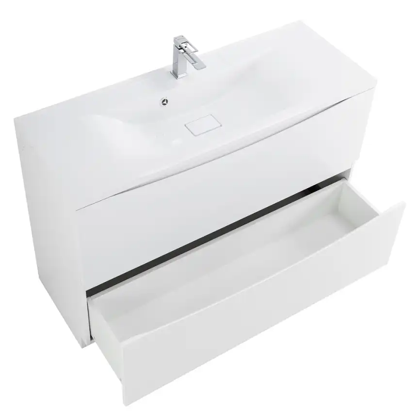 Тумба под раковину BelBagno MARINO-1200-2C-PIA-BL-P напольная Bianco Lucido фото 4