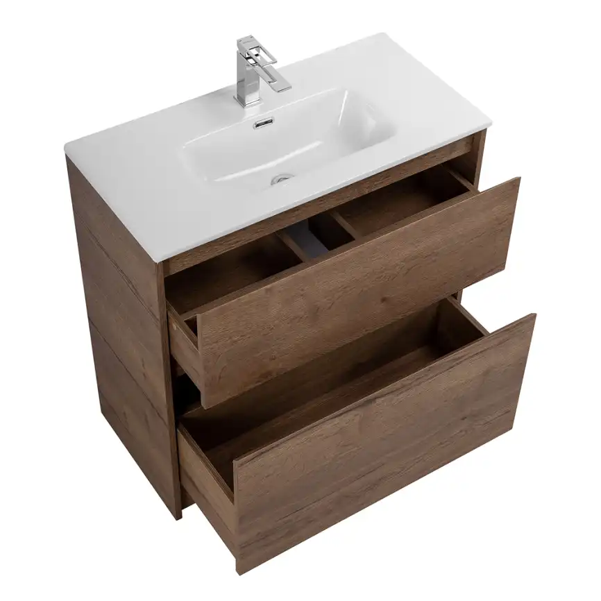 Тумба под раковину BelBagno KRAFT39-800/390-2C-PIA-RT напольная Rovere Tabacco фото 8