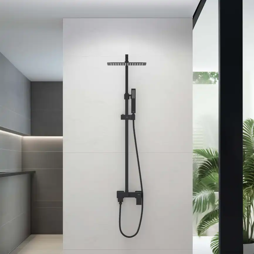 Душевая система Aquatek ЛИБРА AQ2640MB, Черный матовый фото 7