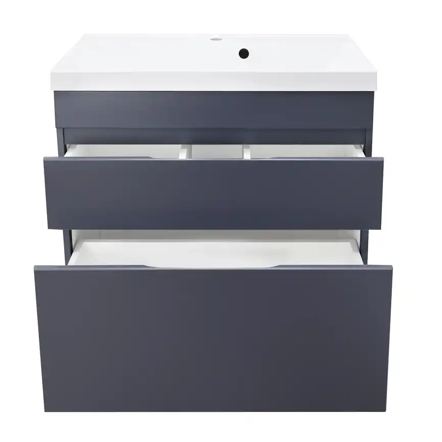 Тумба с раковиной Azario Эстима 80 CS00094597, напольная, Графит фото 3