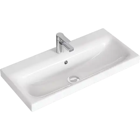 Тумба с раковиной подвесная Aqwella Smart 80 см, SRT0108BS, цвет Бетон светлый фото 3