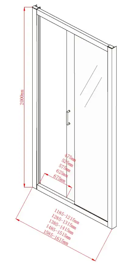 Душевая дверь Aquanet Alfa 150 см, NAA6121 150, профиль Хром, стекло Прозрачное фото 2