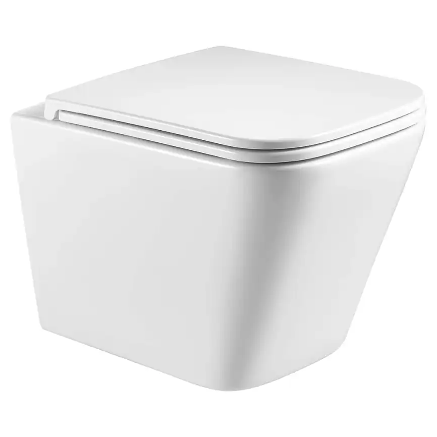 Унитаз подвесной AVS Модерн 801-0042-P-T2-GW безободковый, со смывом Торнадо, белый фото 2