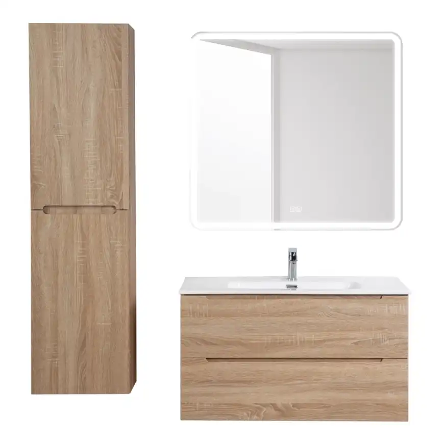 Тумба под раковину BelBagno ETNA-900-2C-SO-WO-P подвесная Rovere Bianco фото 11