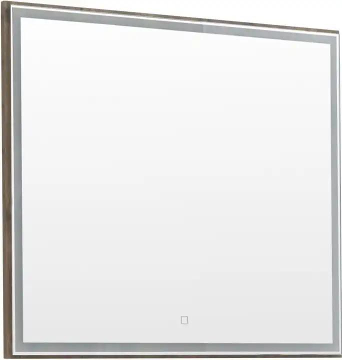 Зеркало Aquanet Nova Lite 90х80 249516 с подстветкой, сенсорный выключатель, Дерево темное фото 1