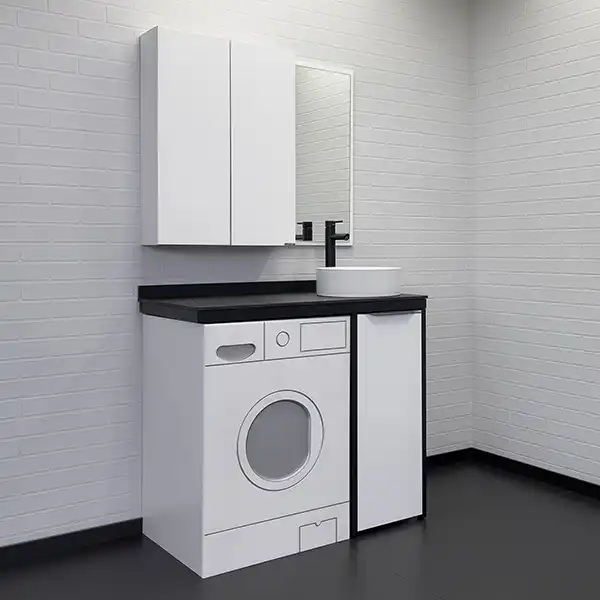 Тумба с умывальником Comforty Лозанна 100 Белый, 00-00013800 фото 4