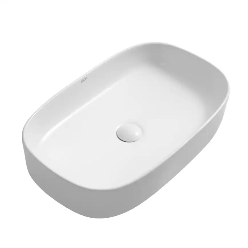 Раковина накладная ABBER RECHTECK 61х37,5х12 AC2209, овальная, белая фото 4