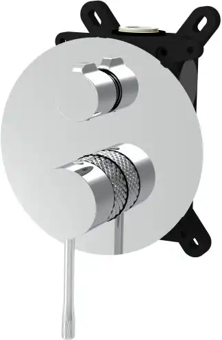 Смеситель для душа Allen Brau Priority 4.0 5.31C11-00 (с внутренней частью, 2 выхода) хром фото 3