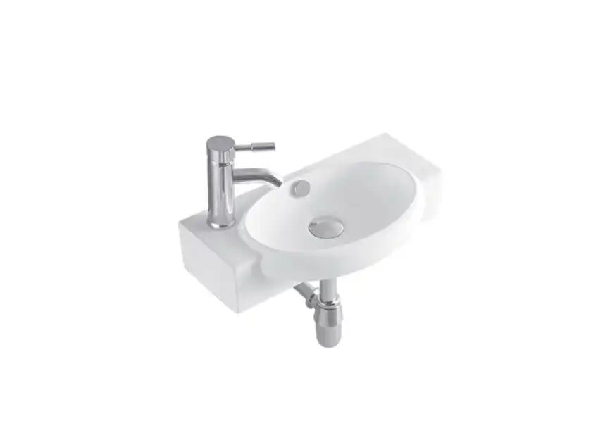 Раковина Aquatek 51х27,5х13 AQ5329-00 подвесная, угловая, Белая фото 1