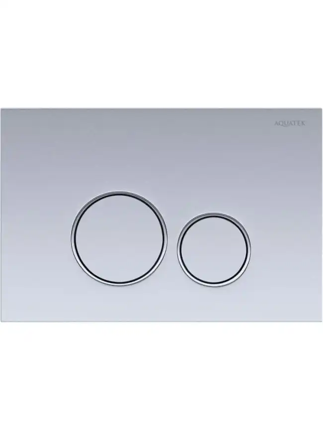 Кнопка смыва Aquatek PNS-0000013, Хром матовый фото 1