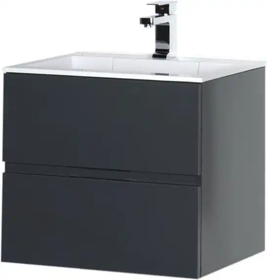 Тумба под раковину Aquanet Алвита 60 серый антрацит 183991 фото 6