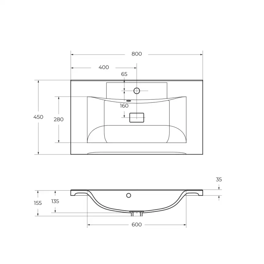 Тумба под раковину BelBagno MARINO-800-2C-SO-RG-P подвесная Rovere Grigio фото 17