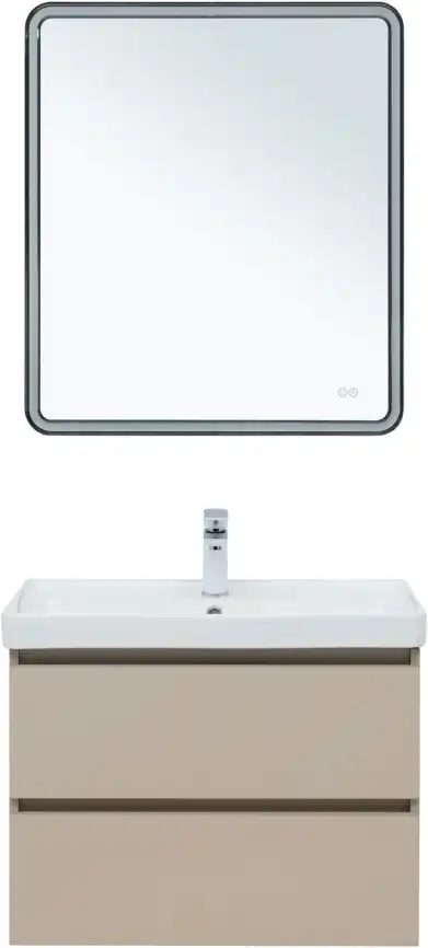 Тумба под раковину Aquanet Вега 2.0 70 бежевый, подвесная, 337942 фото 8