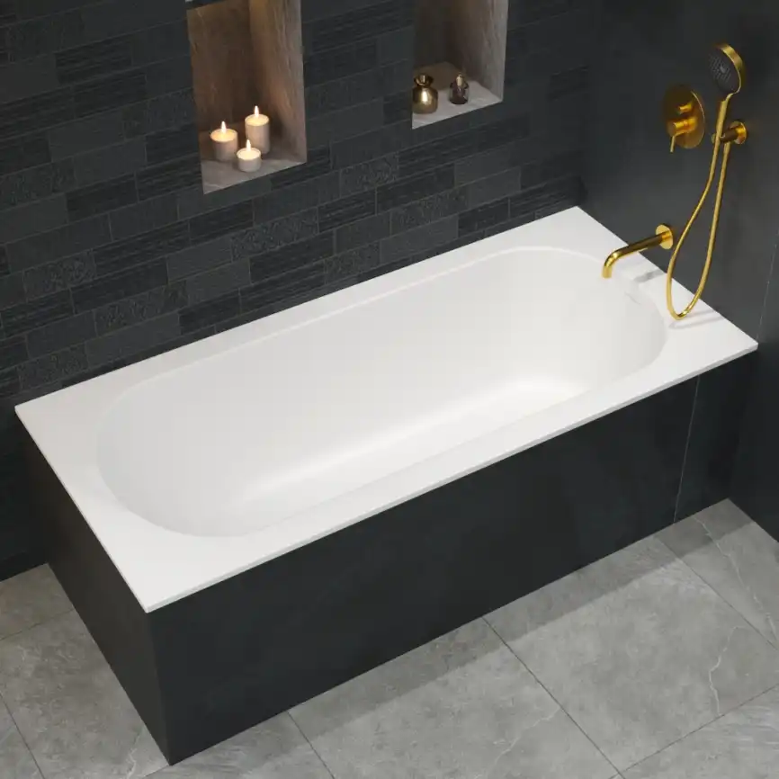 Ванна из искусственного камня WHITECROSS 165x75 Gin, белая матовая 0217.165075.200 фото 2