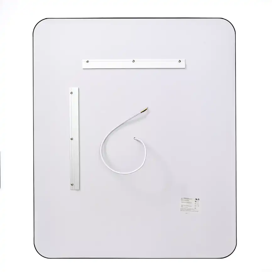 Зеркало с подсветкой AVS VI 70x100 см, антипар, черное матовое фото 10