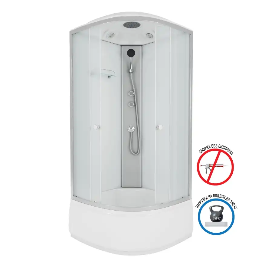 Душевая кабина Niagara Eco 100х100х215 NG-7309-14 высокий поддон, без гидромассажа фото 1