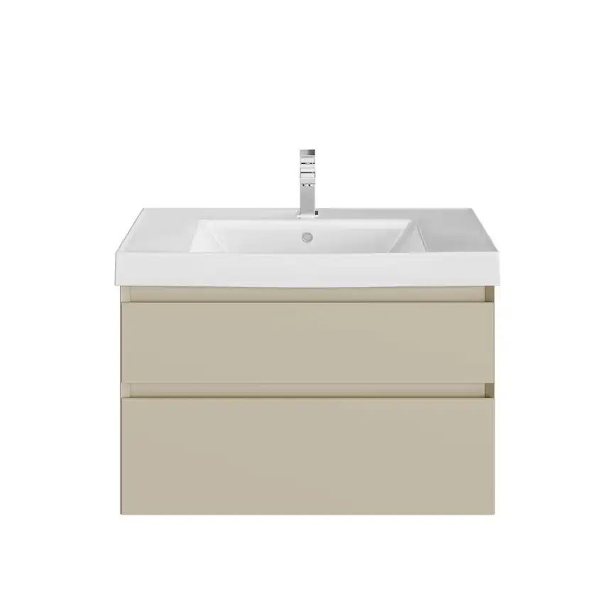 Тумба под раковину Kerama Marazzi CUBO 80 см, CUB.80.2\LIM подвесная, Лимо фото 2