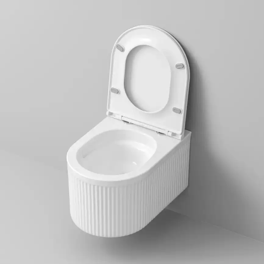 Подвесной унитаз Grossman GR-4408SQ безободковый, смыв торнадо, Белый глянцевый фото 2