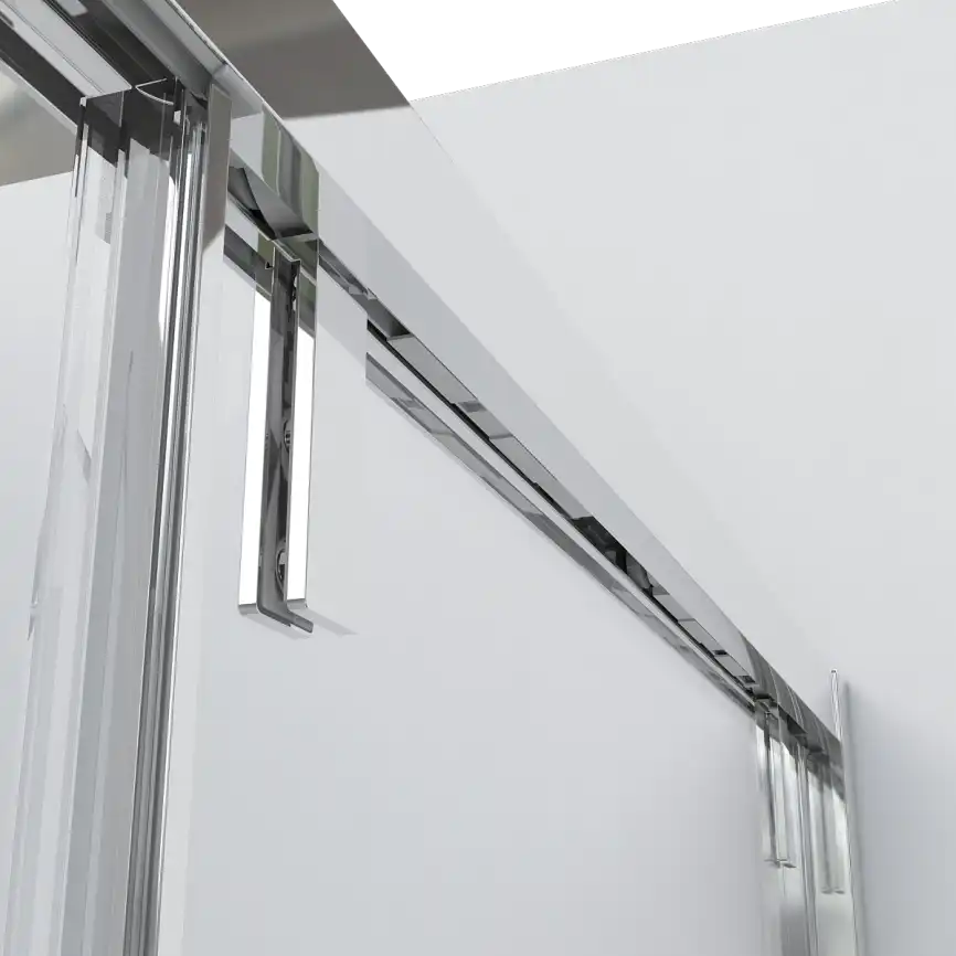 Душевая дверь Vincea Lugano 120 VDS-1L120CLB-1, раздвижная, профиль черный, стекло прозрачное фото 3