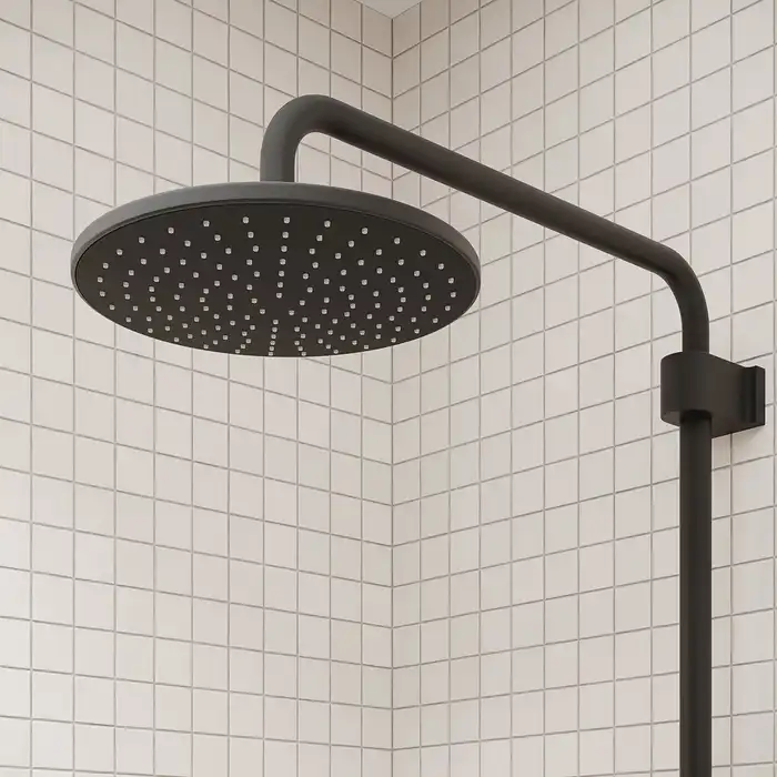 Душевая система IDDIS Aiger AIGBL3Fi06 для ванны с изливом цвет, Матовый черный фото 6