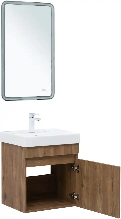 Тумба под раковину Aquanet Оптима 50 дуб рустикальный , 344794 фото 7