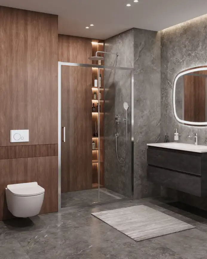 Душевая дверь CEZARES MOLVENO-BF-1-120-C-Cr-IV стекло Прозрачное, профиль Хром фото 1