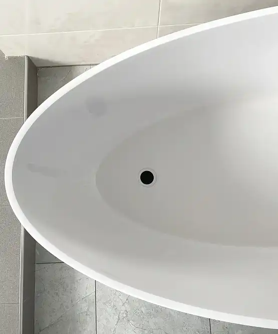 Ванна из литьевого мрамора  Aqua de Marco Calipso 165х82х52 Solid Perfection 1165WCAL_SOL, Белая матовая фото 7