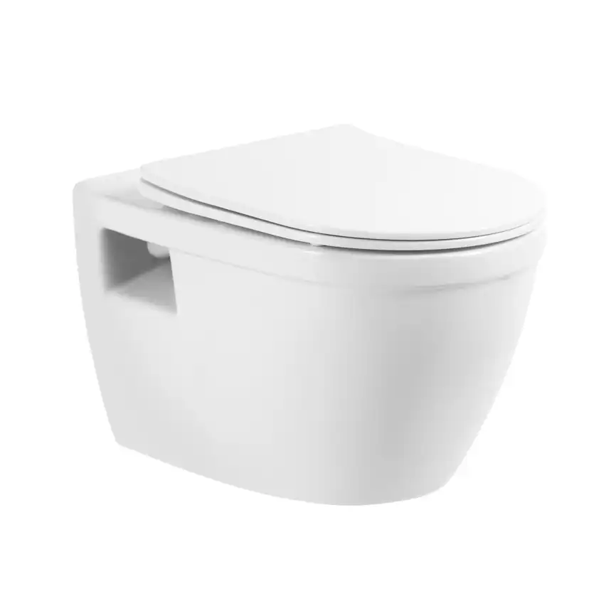 Комплект 3 в 1 Унитаз подвесной с сиденьем BelBagno LOTO BB070CHR/SC + Система инсталляции для унитазов BelBagno BB002-80  с кнопкой смыва BB005-PR-CHROME фото 3