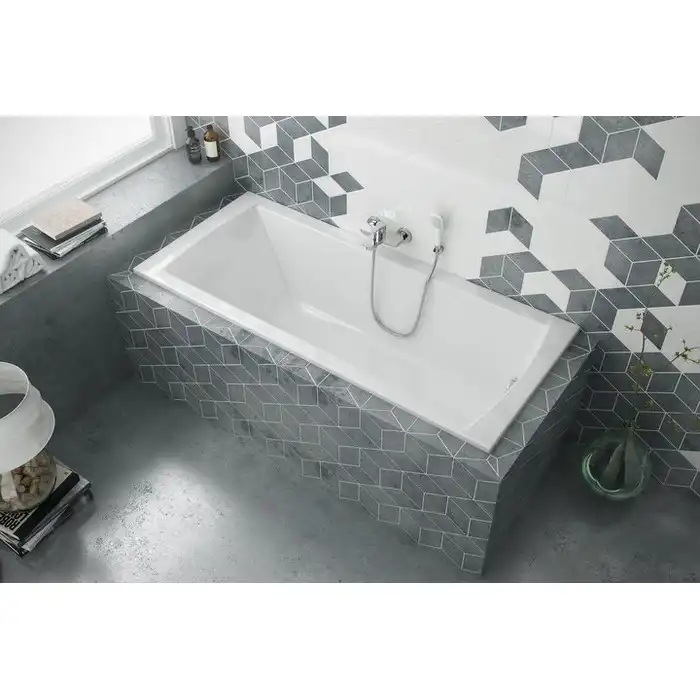 Акриловая ванна Excellent  Aquaria Slim 160x70 с тонким бортом, встраиваемая, Белая фото 3