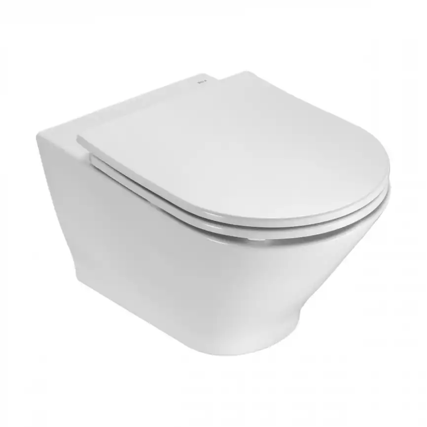 Сиденье Roca The Gap Round микролифт, тонкое, быстрое снятие, дюропласт  7801D12007 фото 3