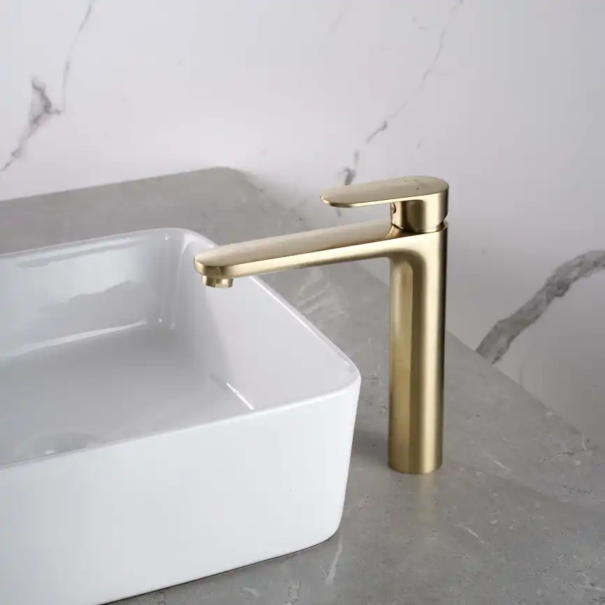 Смеситель для раковины Aquatek Ника AQ1804BG, Золото матовое фото 8