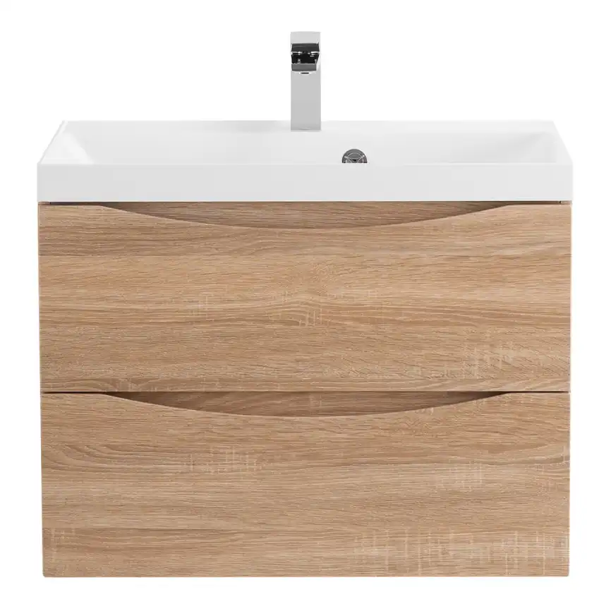 Тумба под раковину BelBagno MARINO-700-2C-SO-WO-P подвесная Rovere Bianco фото 1