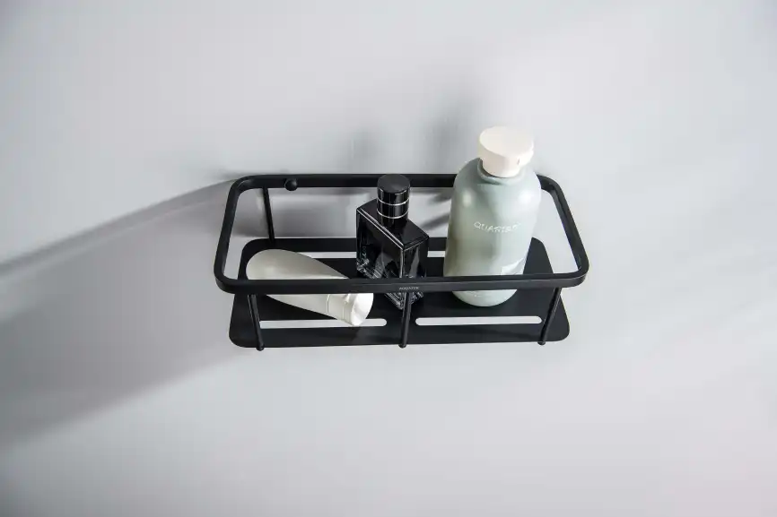 Полка для душа Aquatek AQ4936MB, Черный матовый фото 3