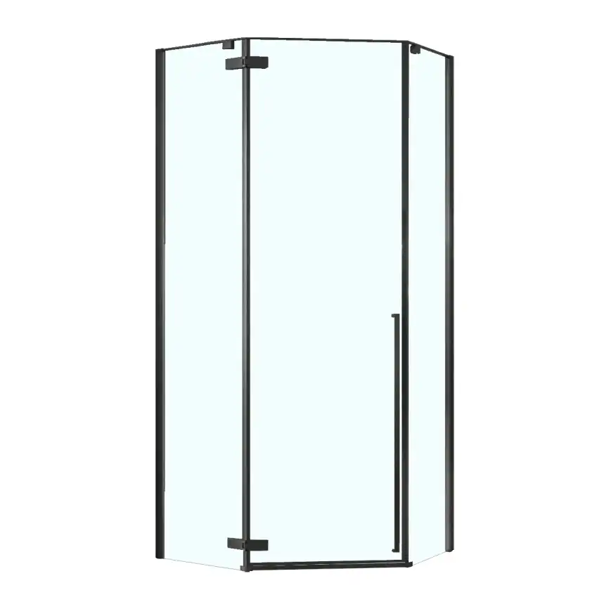 Душевой уголок Loranto NEO 100x100x195 профиль черный, без поддона, CS-22107B-100 фото 1