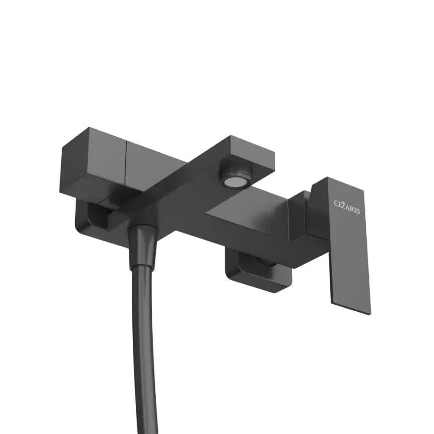 Смеситель для ванны и душа Cezares SLIDER-VD-NOP, Черный матовый фото 4