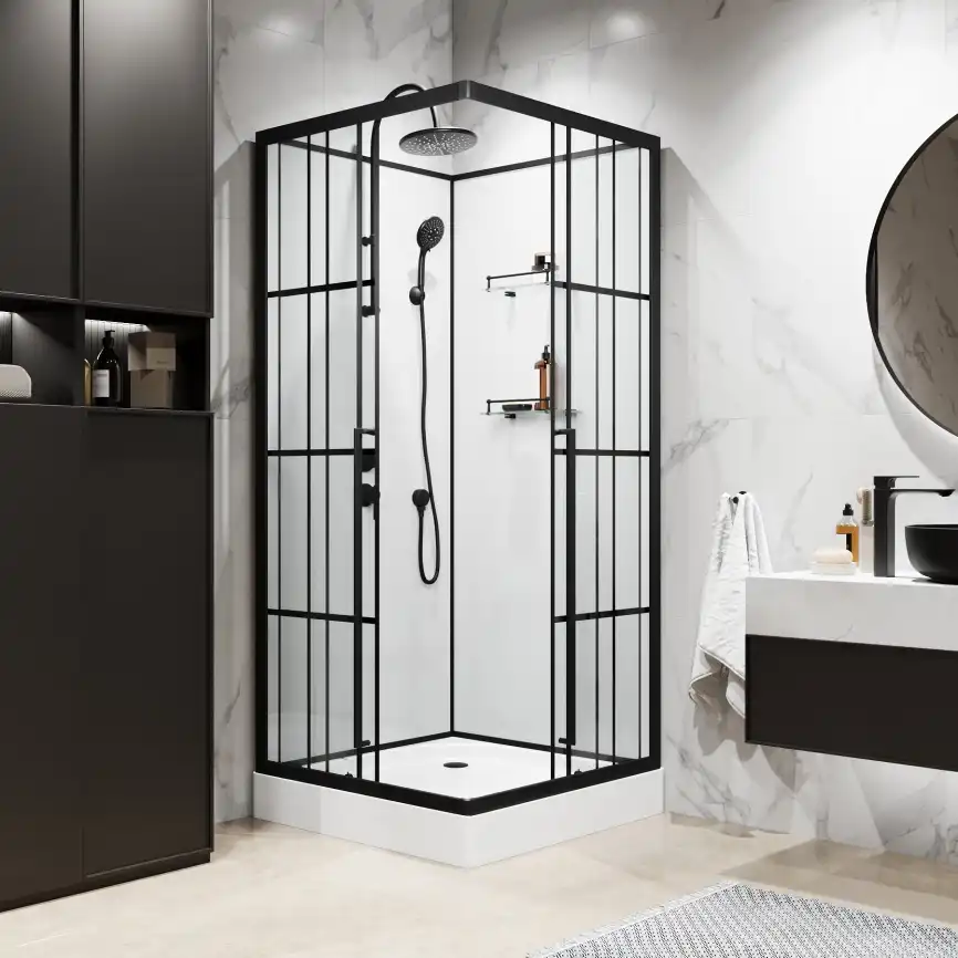 Душевая кабина Niagara Standart 100х100х225 ST100/15QL/KL/BKT низкий поддон, без гидромассажа фото 3