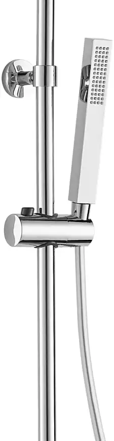 Душевая система Aquanet Practic AF100-70-S-C для ванны и душа без смесителя, с верхним и ручным душем, Хром фото 4