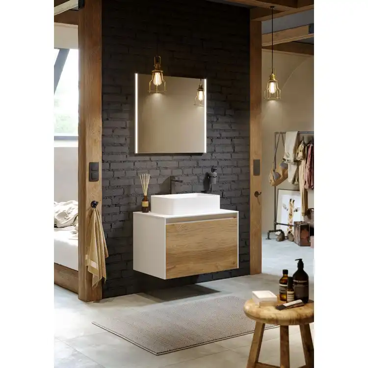 Зеркало Aqwella 5 stars SM 80х70 SM0208 с подстветкой, сенсорный выключатель фото 2