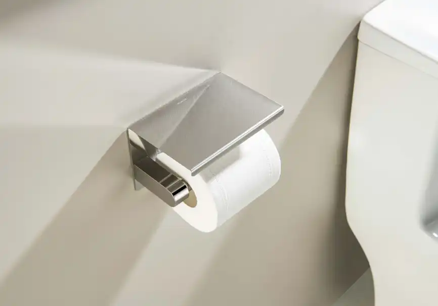Держатель туалетной бумаги Aquatek Европа AQ4939CR с полкой, Хром фото 4