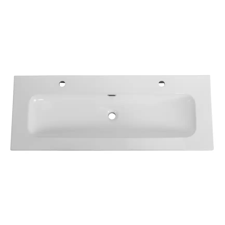 Керамическая раковина с одной чашей и двумя отверстиями под смеситель CEZARES CZR-8073-120-1-2 фото 5