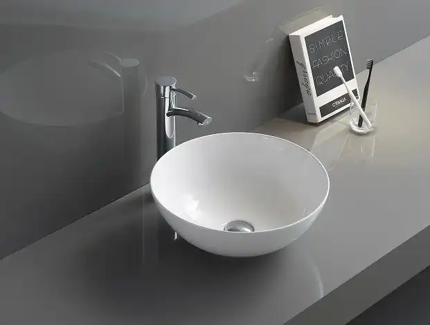 Раковина накладная CeramaLux 415х415х140 104, цвет Белый фото 3